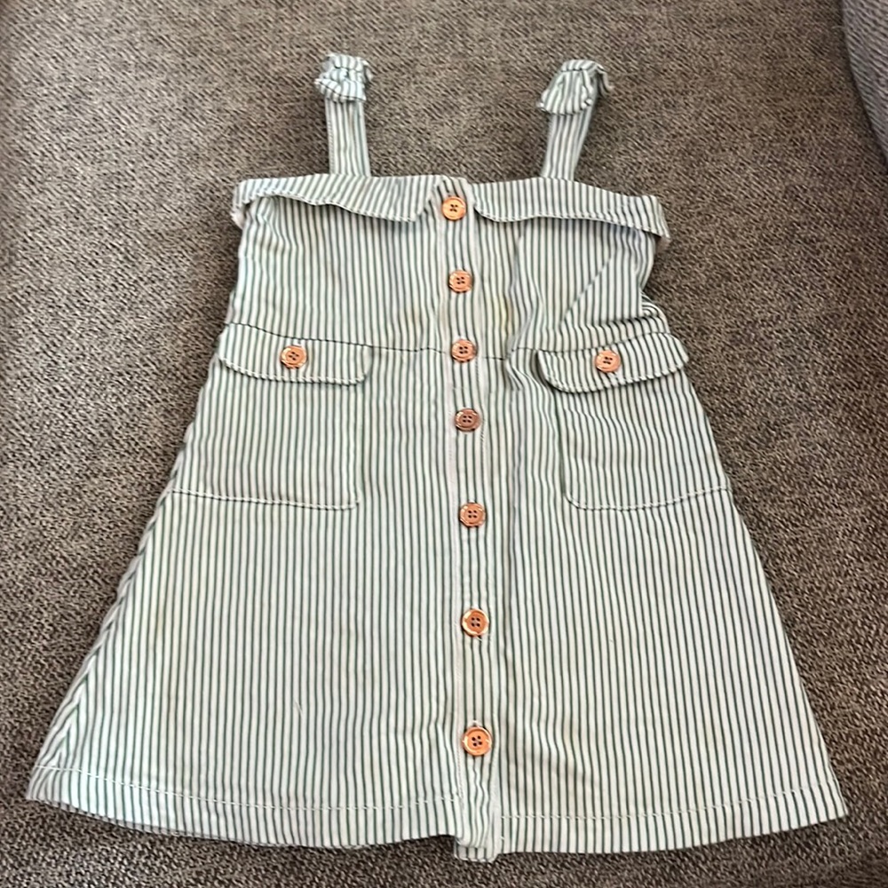 Janie and Jack striped denim dress, size 4